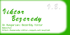 viktor bezeredy business card